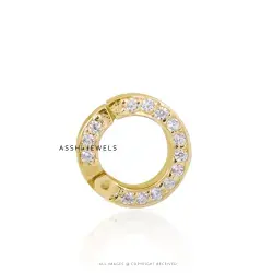 14K Yellow Gold clasp Enhance Lock Diamond Jewelry