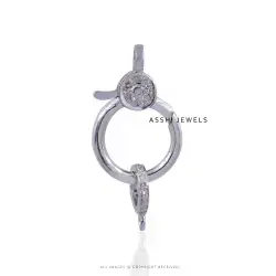 925  Silver Diamond Enhancer  Finding Lock Jewelry