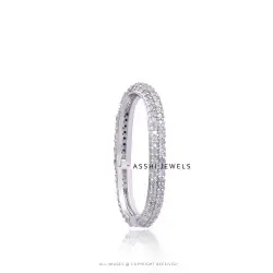 14K White Diamond Oval Spring Finding Enhancer Lock Jewelry