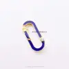 14K Yellow Gold Enamel Oval Lock Jewelry