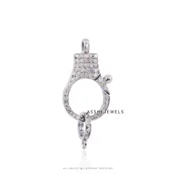 925 Silver Finding Diamond  Enhancer Lock Jewelry