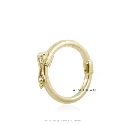 14K Yellow Gold Round Shortener  Buckle Enhancer Lock Jewelry