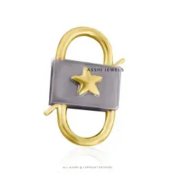925 Silver Star Padlock Jewelry