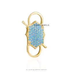 Silver Turquoise Padlock Jewelry