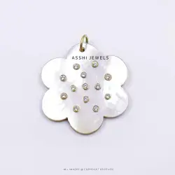 925 Silver Pearl Clover Pendant Jewelry