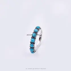 925 Silver Turquoise Ring Jewelry