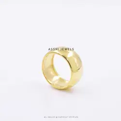 14K Yellow Gold Plated Plain Cigar Mini Cigar Ring Jewelry