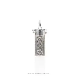 Prayer Box Pendant in Sterling Silver Jewelry – Asshi Jewels