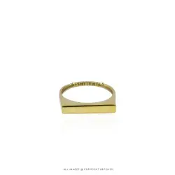 Plain Gold Plated Ring - Sterling Silver Jewelry