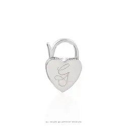 GJ Mini Padlock - Sterling Silver Jewelry
